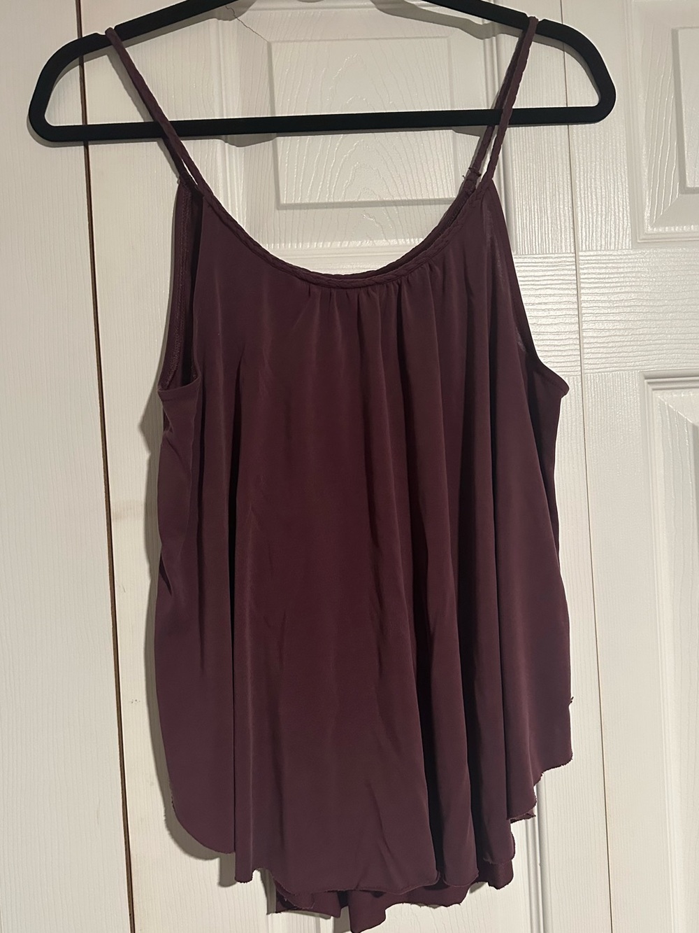 American Eagle Flowy Cami Top - Deep Plum